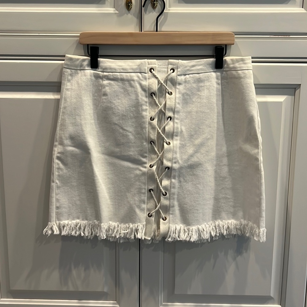 White Mini Skirt